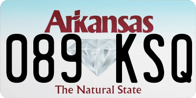 AR license plate 089KSQ