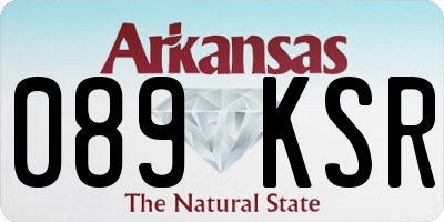 AR license plate 089KSR