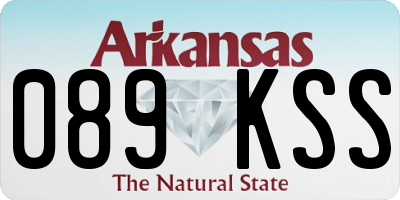 AR license plate 089KSS
