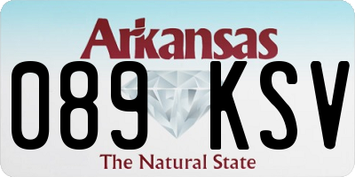 AR license plate 089KSV