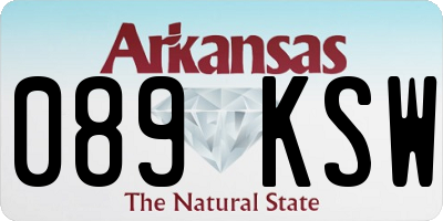 AR license plate 089KSW