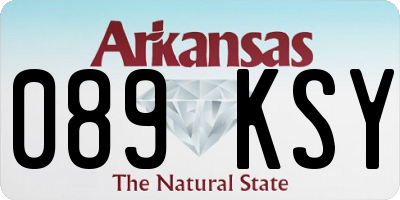 AR license plate 089KSY