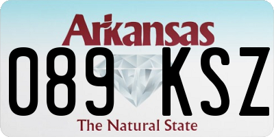 AR license plate 089KSZ