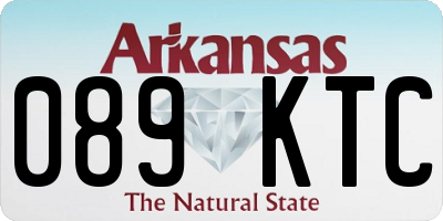 AR license plate 089KTC