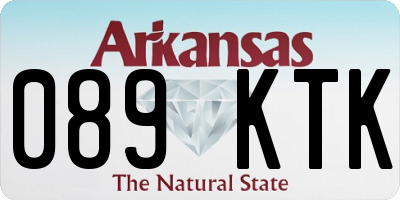 AR license plate 089KTK