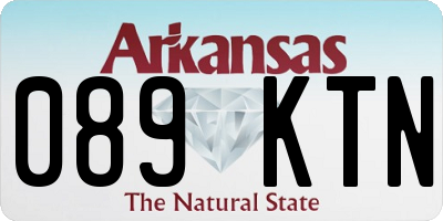 AR license plate 089KTN