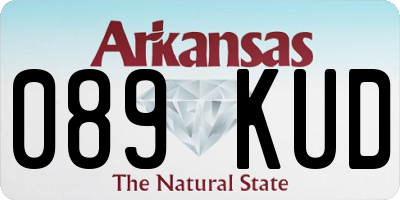 AR license plate 089KUD