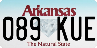 AR license plate 089KUE