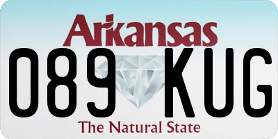 AR license plate 089KUG