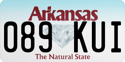 AR license plate 089KUI