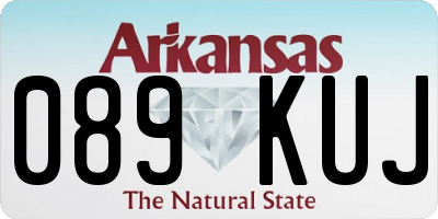 AR license plate 089KUJ