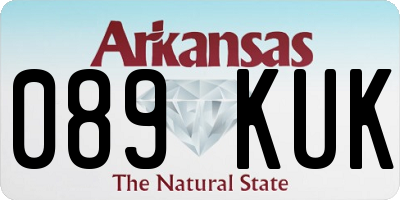 AR license plate 089KUK