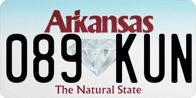 AR license plate 089KUN