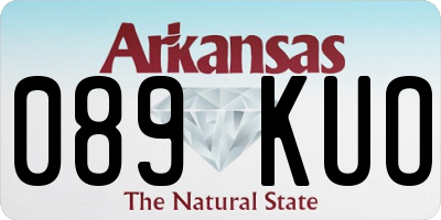 AR license plate 089KUO