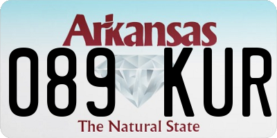 AR license plate 089KUR