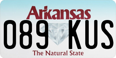 AR license plate 089KUS