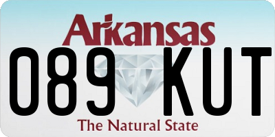AR license plate 089KUT