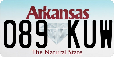 AR license plate 089KUW