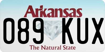 AR license plate 089KUX