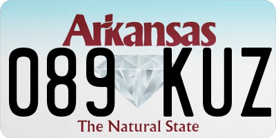 AR license plate 089KUZ