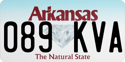 AR license plate 089KVA