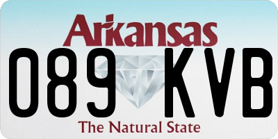 AR license plate 089KVB