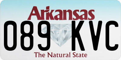 AR license plate 089KVC