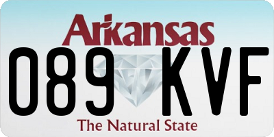 AR license plate 089KVF