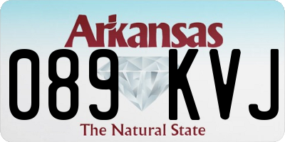 AR license plate 089KVJ
