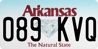 AR license plate 089KVQ