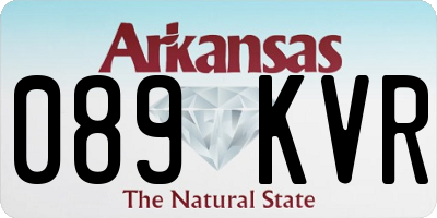 AR license plate 089KVR