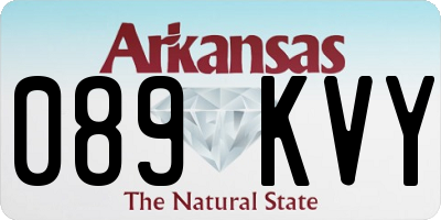 AR license plate 089KVY