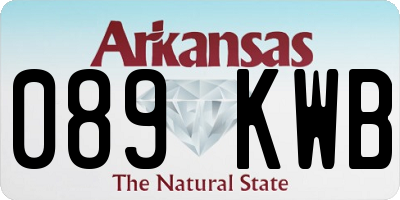 AR license plate 089KWB