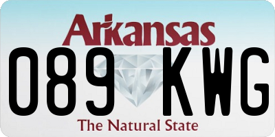 AR license plate 089KWG