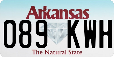 AR license plate 089KWH