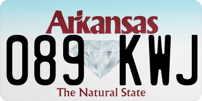 AR license plate 089KWJ
