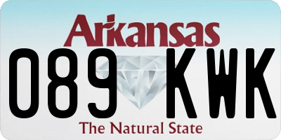 AR license plate 089KWK