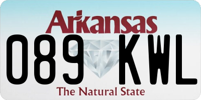 AR license plate 089KWL
