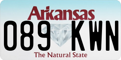 AR license plate 089KWN