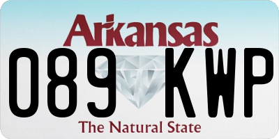AR license plate 089KWP