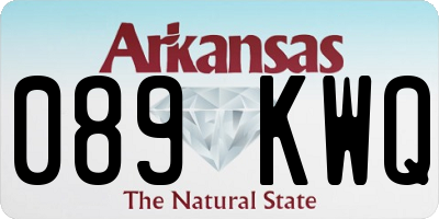 AR license plate 089KWQ