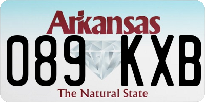 AR license plate 089KXB
