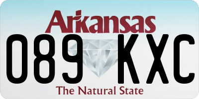 AR license plate 089KXC