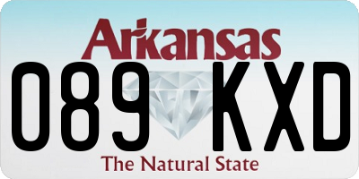 AR license plate 089KXD