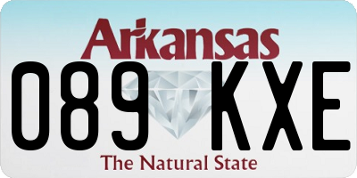 AR license plate 089KXE
