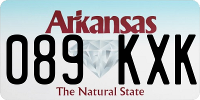 AR license plate 089KXK