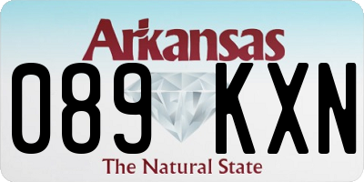 AR license plate 089KXN