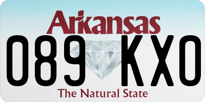 AR license plate 089KXO
