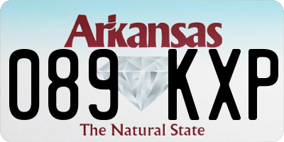 AR license plate 089KXP