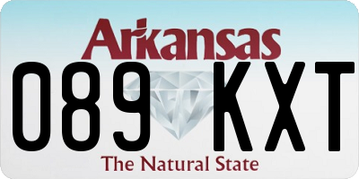 AR license plate 089KXT